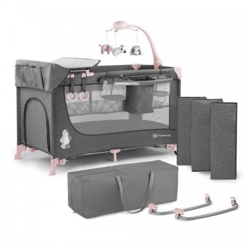 Бебешка кошара  KinderKraft Joy  Розова + Обиколник Cangaroo
