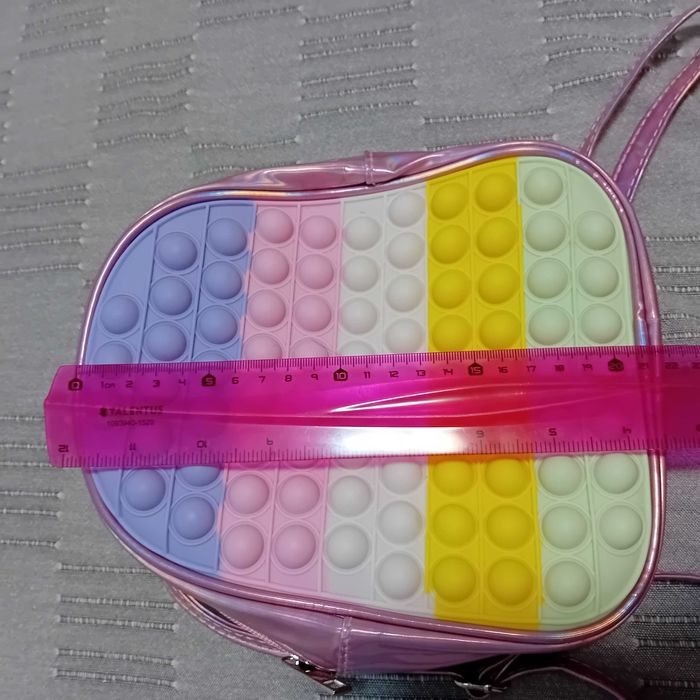Rucsac mic pop-it curcubeu