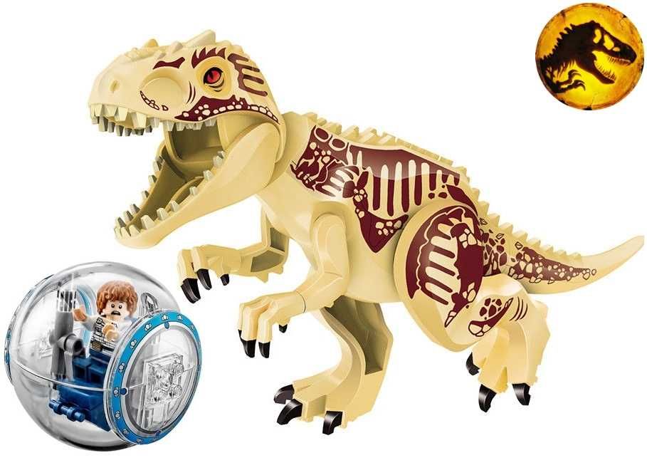 Dinozaur urias tip Lego de 30 cm: Fossil Indominus Rex