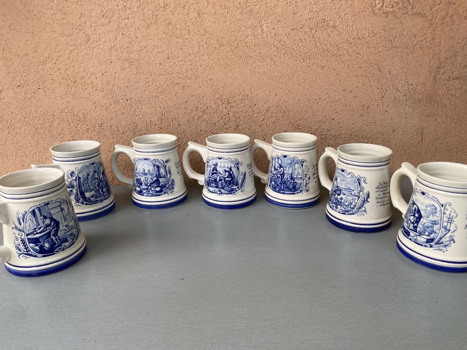 Холандски халби за бира делфт чаша за бира от порцелан