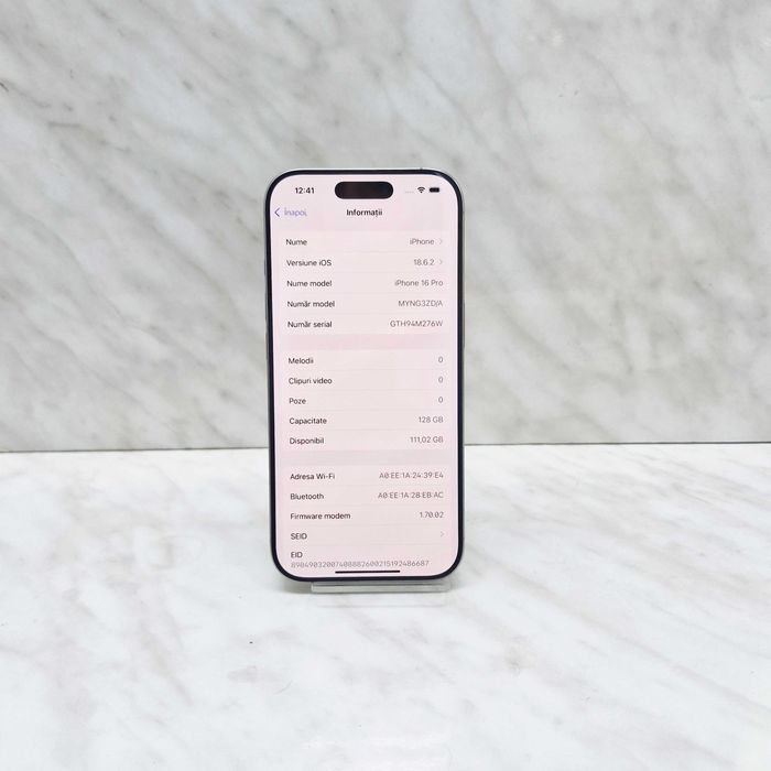 iPhone 16 Pro 128gb 100% baterie Garantie Zeus Amanet Militari 33504