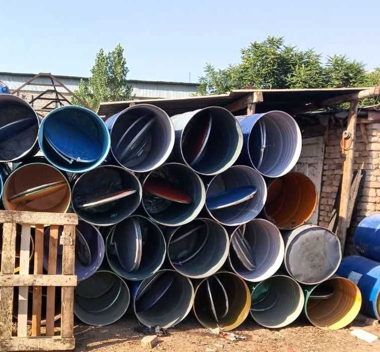 Bochkalar temir 200 litrlik razmer  60x92 pajarkaga shel 200 ming