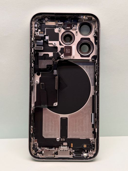 Carcasa originala iPhone 15 Pro Silver capac spate original Swap