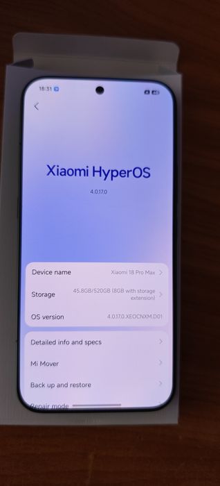 Чисто нов Xiaomi 18Pro Max 16/512 GB Esim!