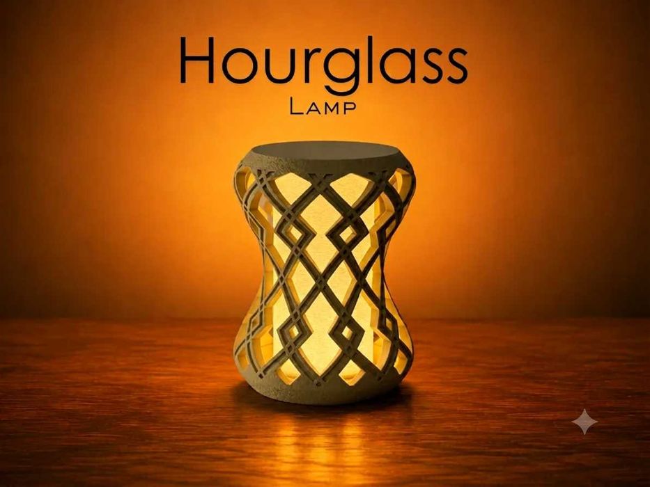 Lampă Hourglass 3D