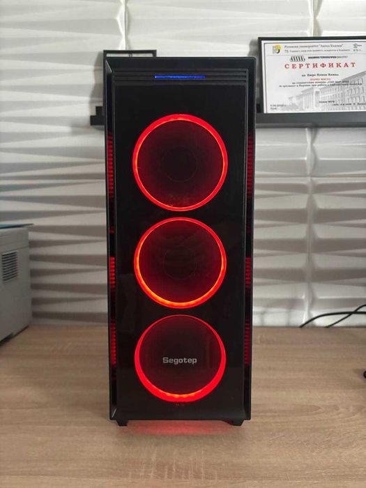 Геймърски компютър i5 9400, RX580 8GB, 8 ram, 256 ssd, 1tb hdd, 600W