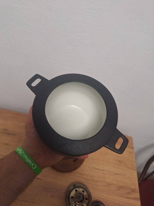 Set fondue din fontă emailată