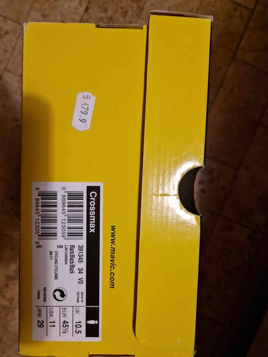 Pantofi ciclism MTB Mavic, noi, model Crossmax, mărimea 45.