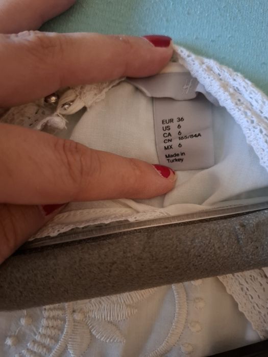Bluza H&M broderie dantela