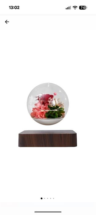 Glob Plutitor Konmann Cu Levitatie Magnetica, Rotire 360°, Iluminare