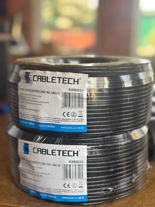 Cablu coaxial RG58-U 50 Ohm flexibil