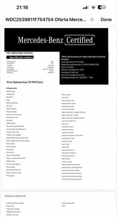 Mercedes Glc, Amg 197 cp,4x4 benzina+electric consum redus