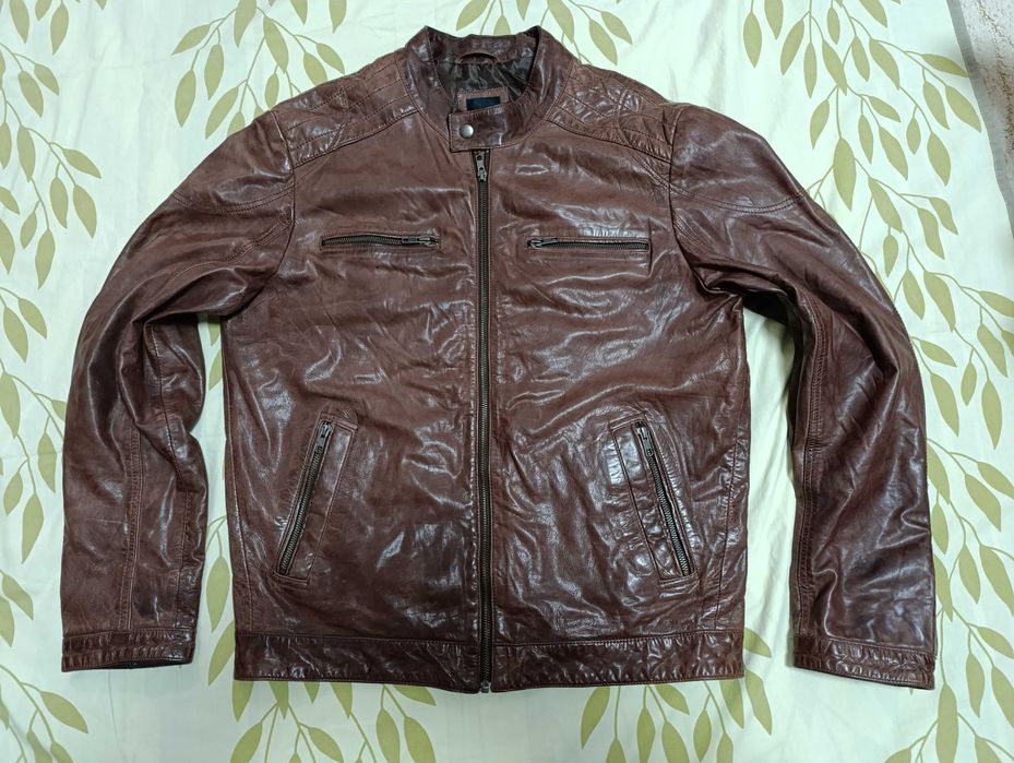 ''CKN of Scandinavia''оригинално мъжко кожено яке Л размер