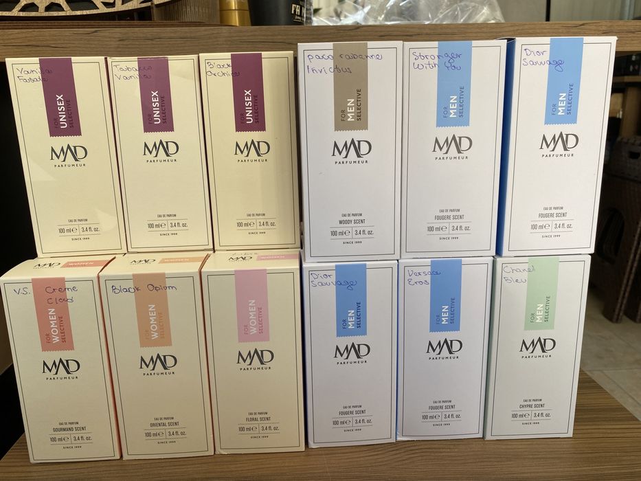 Дамски и мъжки парфюми на Mad