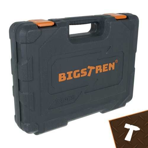 Професионален куфар с инструменти Bigstren, 72 части, гидория и битове