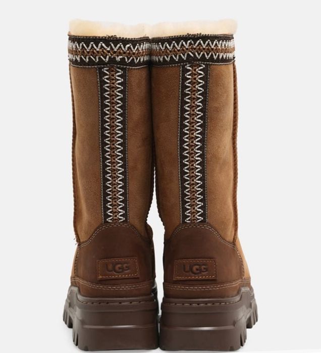 Ботуши UGG TrailGazer Водоустойчиви С 2см Вълнена Изолация Размер 40 Естествена Кожа Shearling