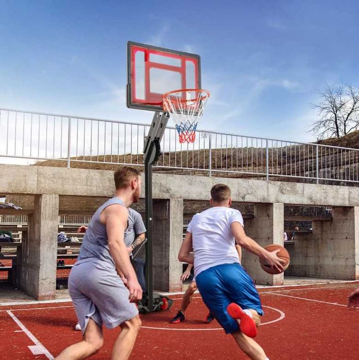 Баскетбольная стойка-210(от 160 до 210) х82х58 см Доставка бесплатно