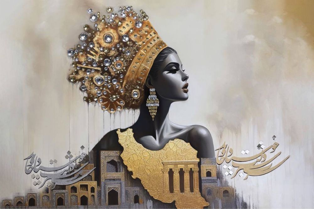 Акриловая картина  современного искусства