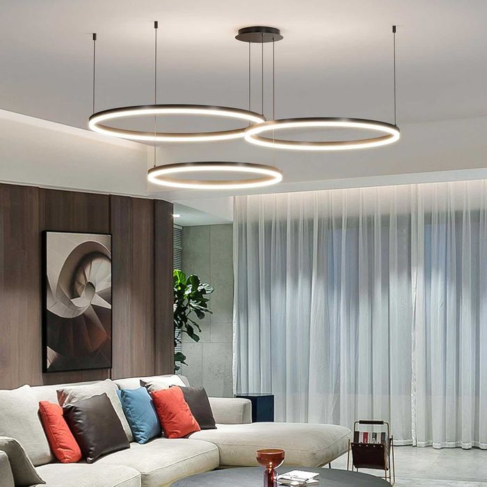 Mikeru черен LED полилей 40/60/80см димируем с функция памет