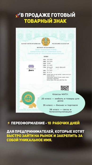 Продам товарный знак