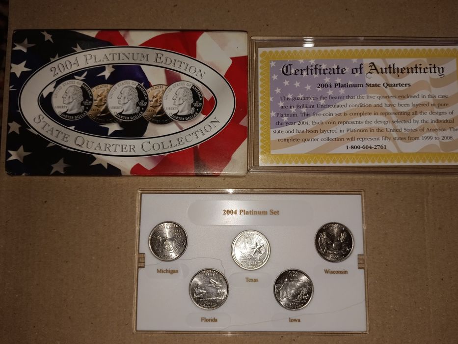 Набор монет США.