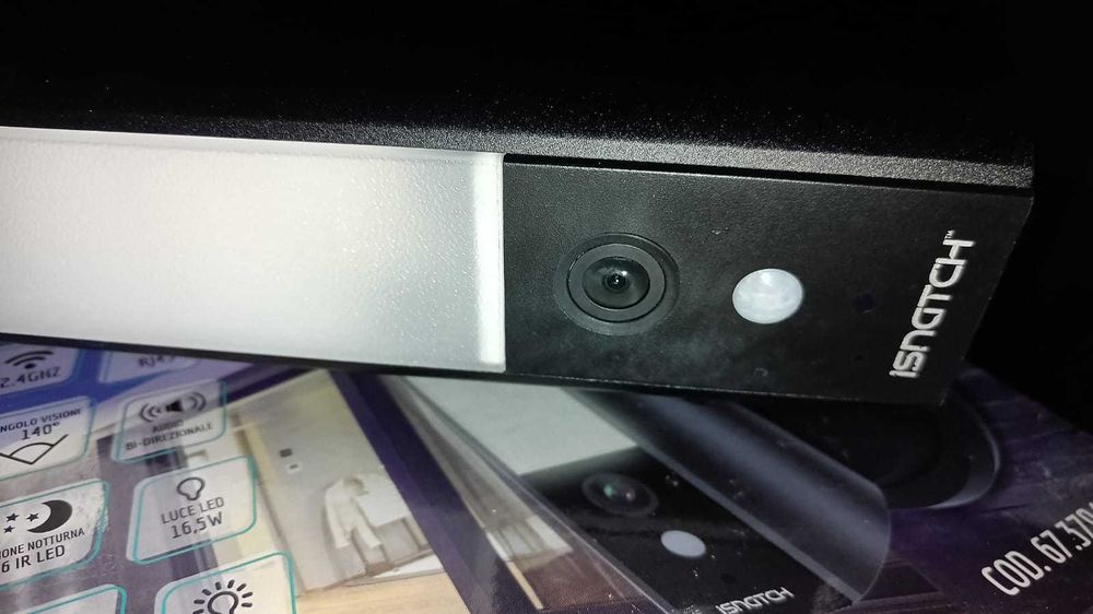 camera supraveghere cu lampa led metal, card, alimentare