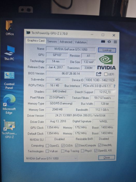Placa de baza si baterie MsiGaming MS-1799 GP72