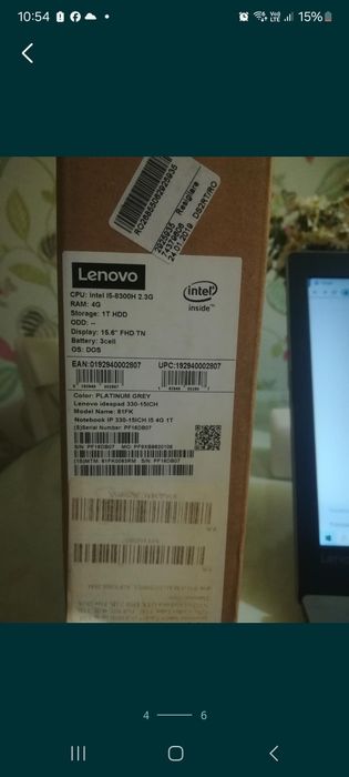 Laptop Lenovo Intel i5-8300H