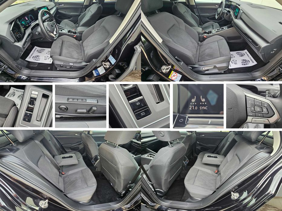 VW Golf 8 STYLE 12.2022 1.5eTSI 150cp DSG / Virtual Cockpit Faruri IQ Keyless Distronic LINE SIDE / TOP