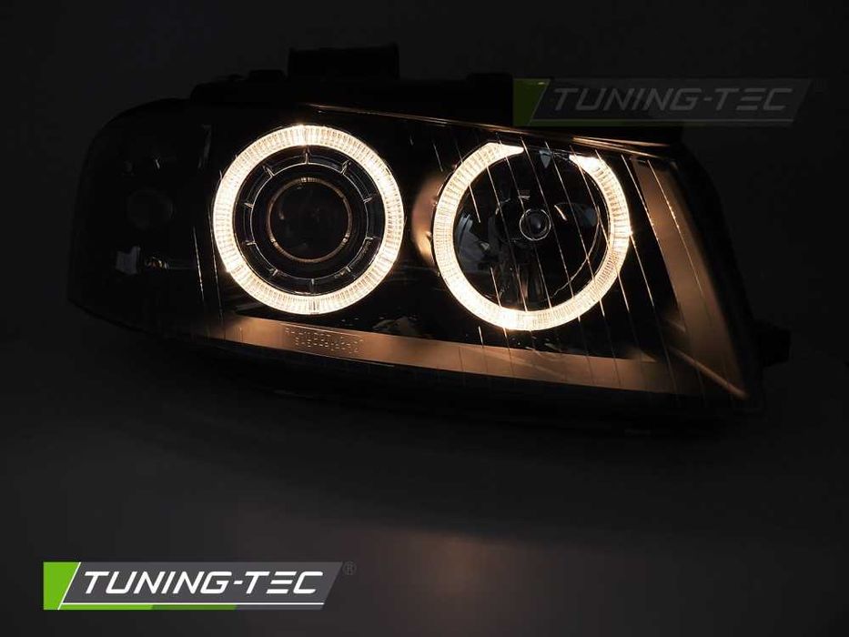 Faruri Audi A3 8P 2004-2008 angel eyes cu lupa