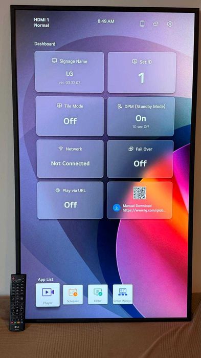 LG 43UH5Q-E – Display profesional 43” 4K UHD, Digital Signage, 24/7