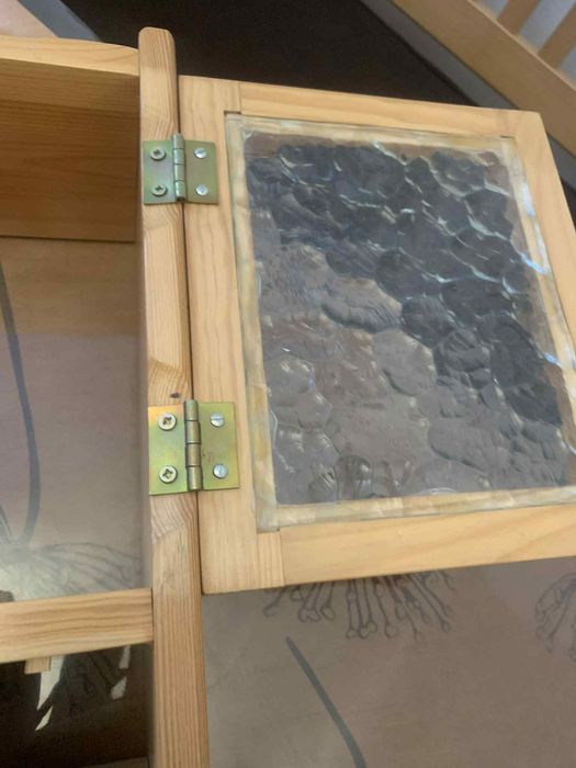 Етажерка с порцеланови буркани * Декор на порцелана - " Син лук"* Нови