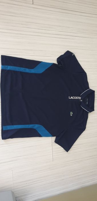Lacoste Sport Pique 3/ 4 Zip -  6 - XL НОВО! ОРИГИНАЛ! Мъжка Тениска!
