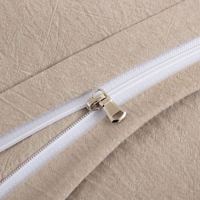 Lenjerie de pat NESTURE 155x220 din bumbac 100 %, soft washed, culoare bej