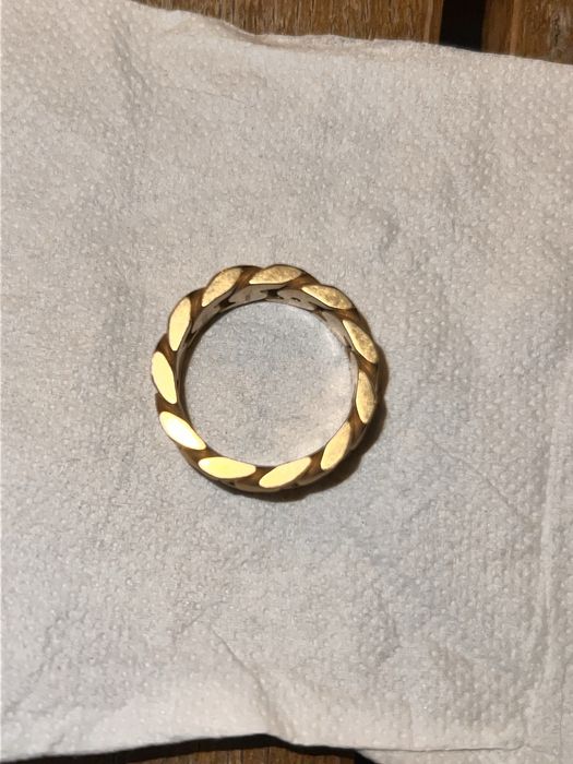 Inel fossil barbatesc in stare perfecta, fara chitanta