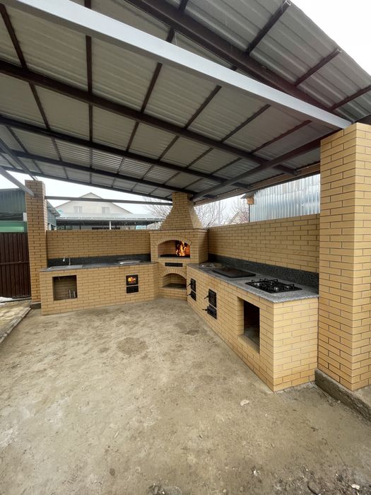 Комплекс барбекю с навесом