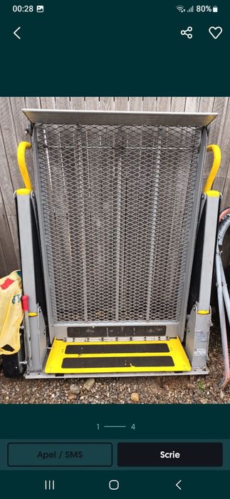 Rampă aluminiu hidraulică