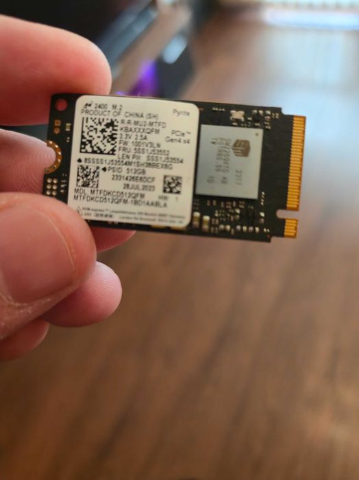 PS5 SSD 512GB Micron 2400, PCIe Gen4