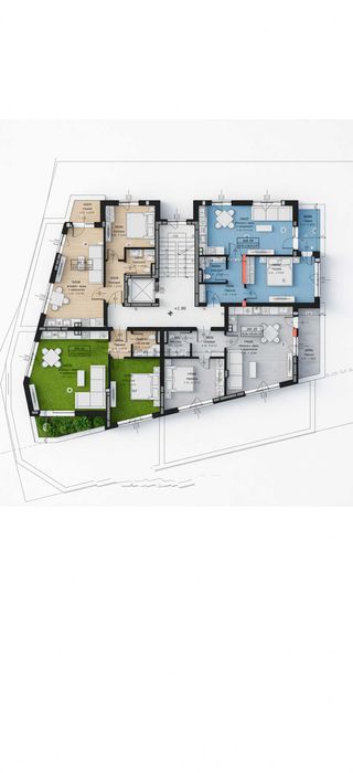 Продава се Двустаен апартамент в Асеновград - 75 кв.м за 1300 €/кв.м - Снимка #2