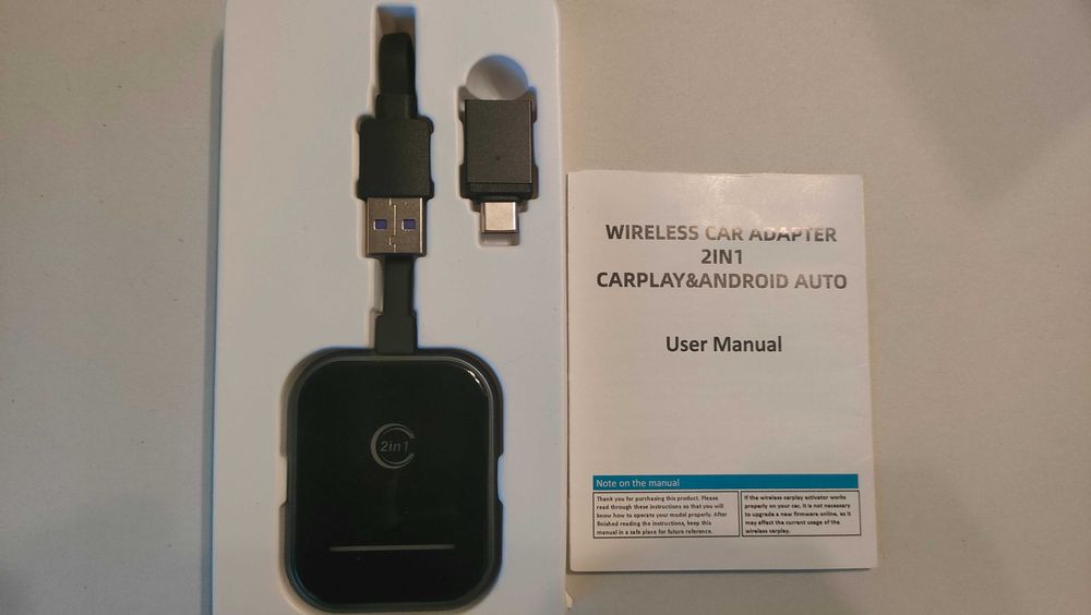 Wireless car adapter android auto / apple carplay