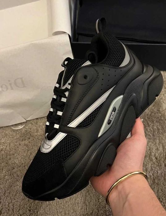 Dior B22 Triple Black (reflective) (40-46 номер)