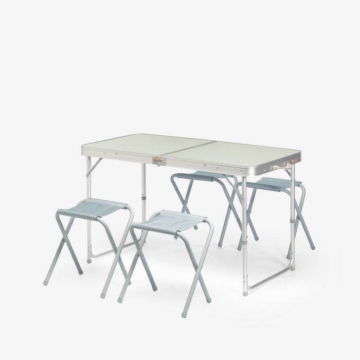 Masă pliabilă Camping 4 scaune, 4 - 6 - produs resigilat Decathlon