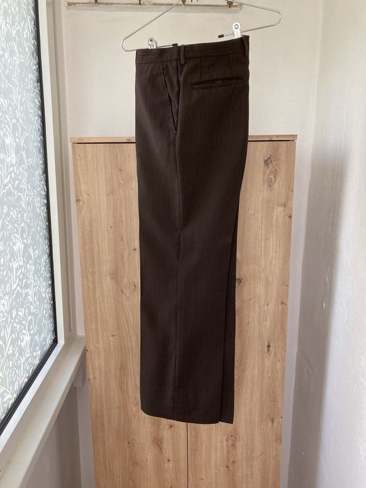 Costum barbati Exclusiv de stofa maro, XL, cu vesta