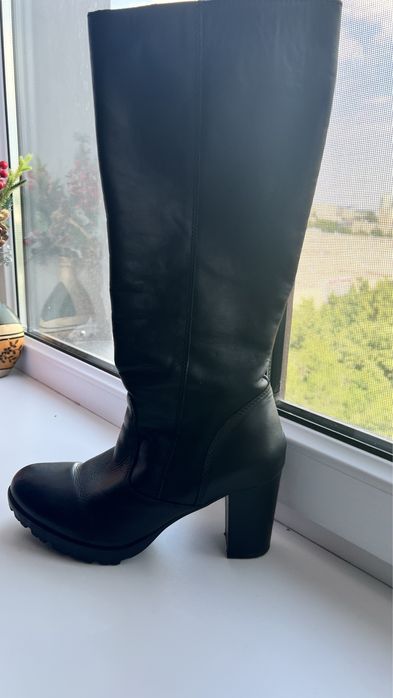 Сапоги кожанные бу