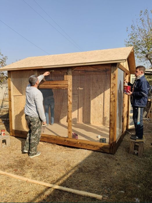 Дом, будка, вольер. Изготовление из дерева в Сергели.