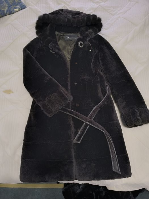 Шуба натуральная цыгейка с норкой.