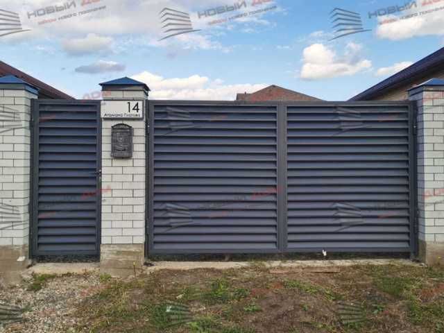 Забор жалюзи из металла