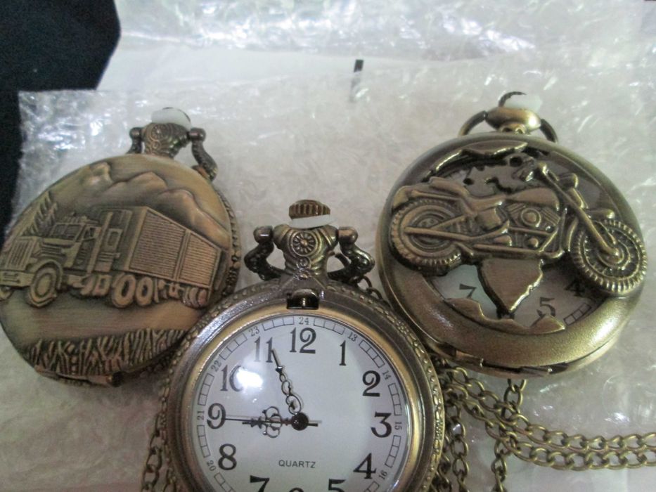 Ceasuri de buzunar personalizate carcasa metalica bronz