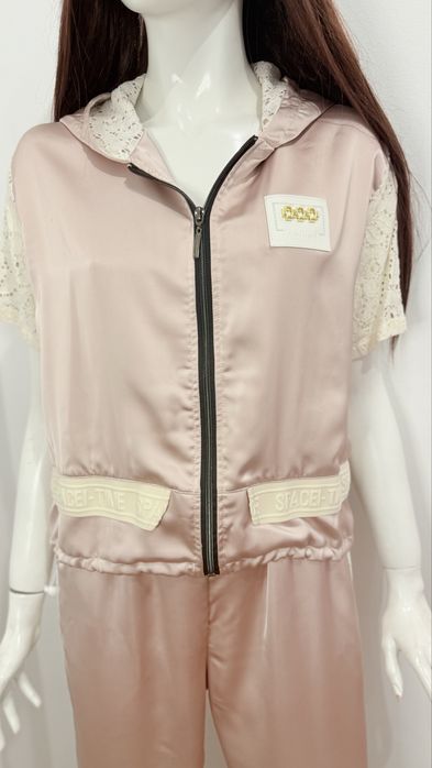 Сатенен комлект в пепел от рози