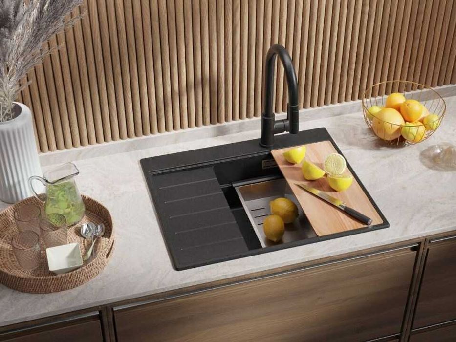 Кухненска Мивка от Гранит модел Сидни 620 x 500 Компакт - Графит